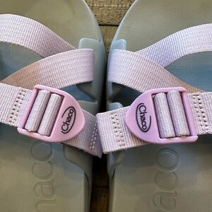 Size 10. Chaco slides.